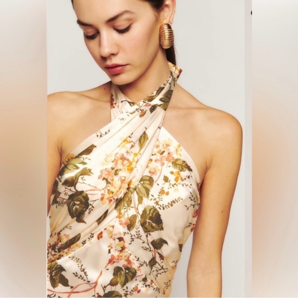 Reformation Vería Silk Dress/ Size 4 - Picture 4 of 10